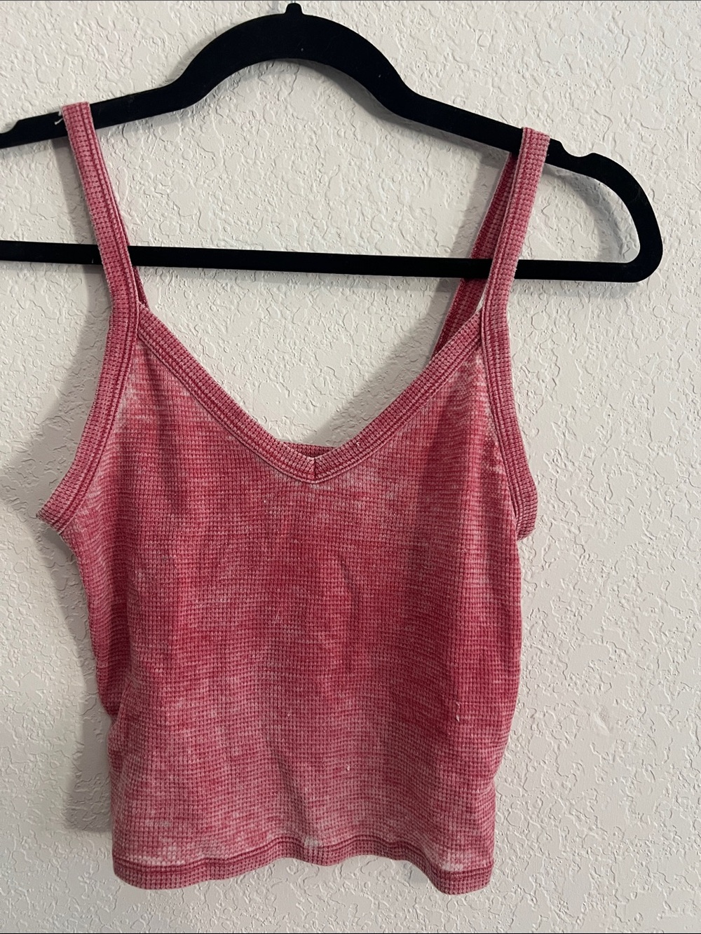 American Eagle Outfitters Pink Ribbed V-Neck Camisole